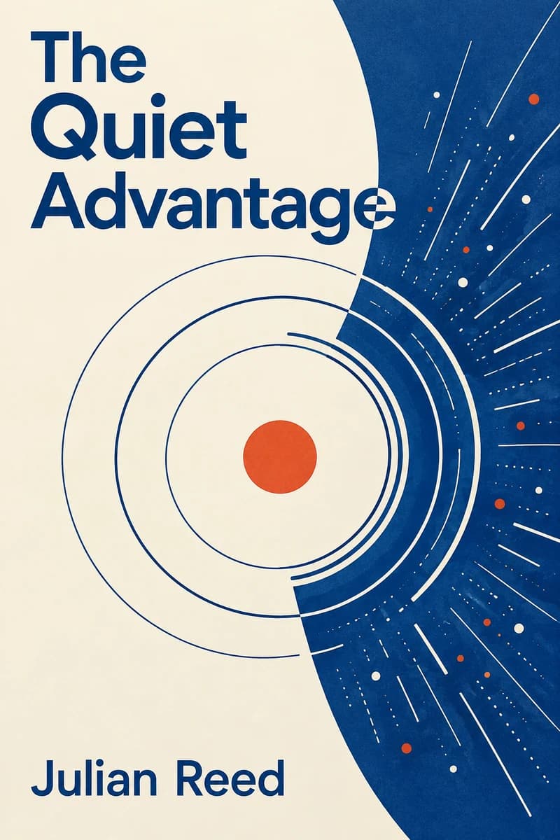 Original cover for The Quiet Advantage by Julian Reed, a fictional demo book