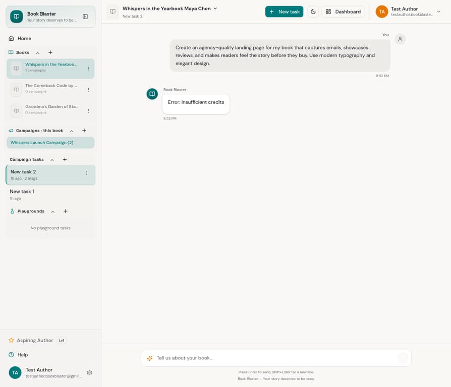 Book Blaster — Launch, learn, and know what to do tomorrow